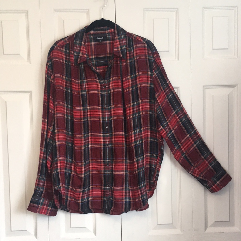 MADEWELL PLAID BUTTON DOWN